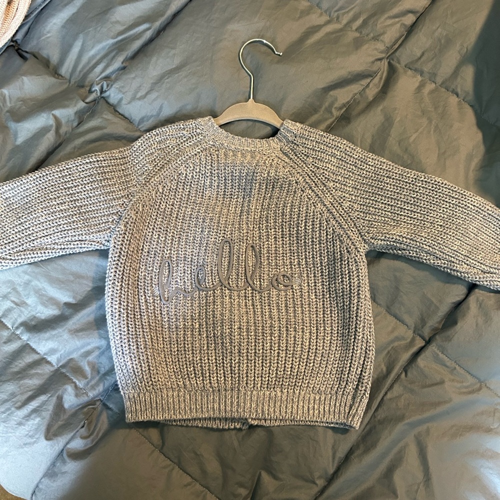 Baby “hello” sweater 6-12M